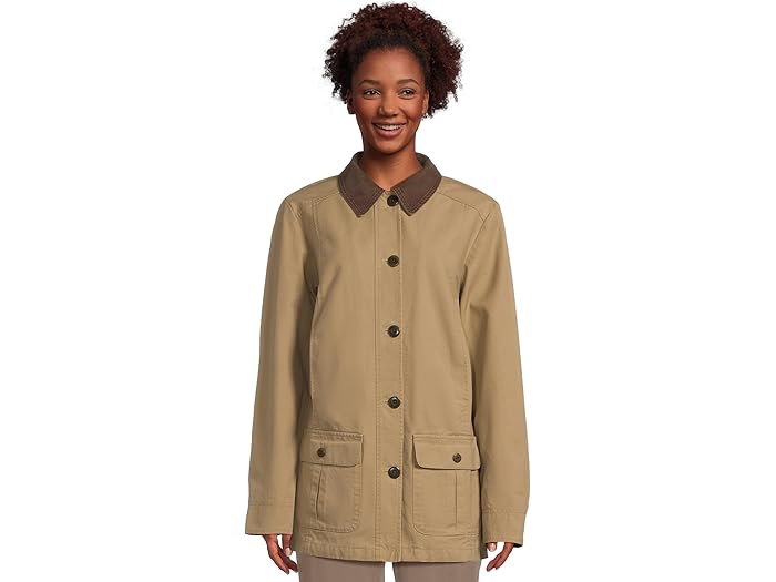 (取寄) エルエルビーン レディース アディロンダック バーン コート フランネル-ラインド L.L.Bean women Adirondack Barn Coat Flannel-Lined Dark Khaki