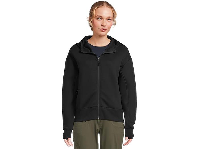 (取寄) エルエルビーン レディース マルチスポーツ フル ジップ フーデット スウェットシャツ L.L.Bean women Multisport Full Zip Hooded Sweatshirt Midnight Black