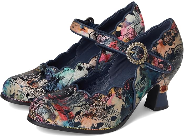 (取寄) ラルティストバイスプリングステップ レディース L'Artiste by Spring Step women Adodora-prit Navy Multi