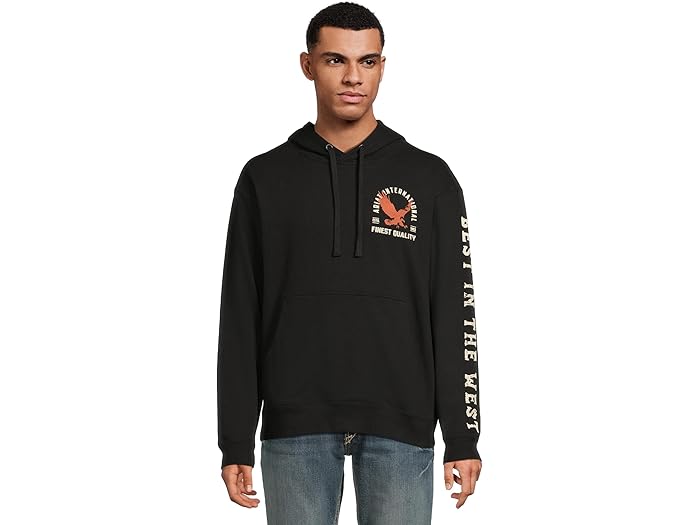 (取寄) アリアット メンズ イーグル ラージ ブーディ Ariat men Eagle Large Hoodie Black