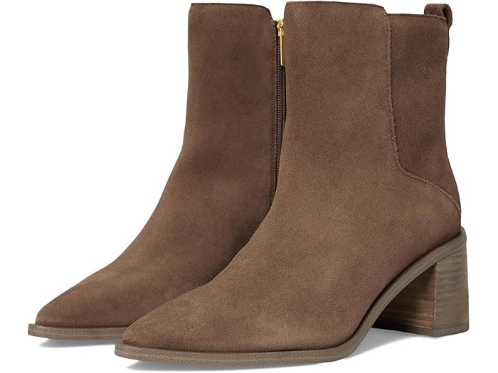 (取寄) ヴィンスカムート レディース ローレライ ブロック ヒール ブーティ Vince Camuto women Lorelai Block Heel Bootie Toasted Taupe画像