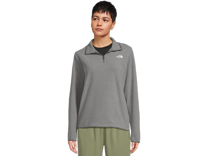(取寄) ノースフェイス レディース グレイシャー フリース ジップ ジャケット The North Face women Glacier Fleece Zip Jacket TNF Mid Grey Heather
