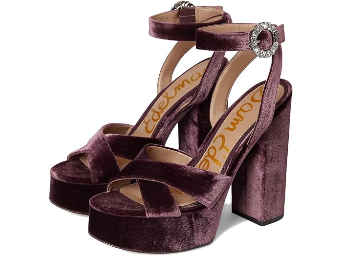 (取寄) サムエデルマン レディース ストラップ サンダル Sam Edelman women Savannahglow Strappy Sandals Parisian Plum Crystal