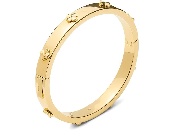 (取寄) ケイトスペード レディース スペード フラワー ヒンジ バングル Kate Spade New York women Spade Flower Hinge Bangle Gold