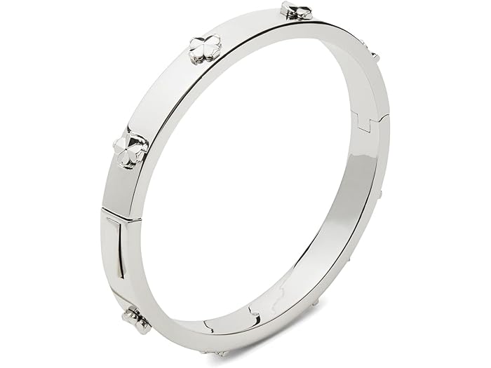 (取寄) ケイトスペード レディース スペード フラワー ヒンジ バングル Kate Spade New York women Spade Flower Hinge Bangle Silver