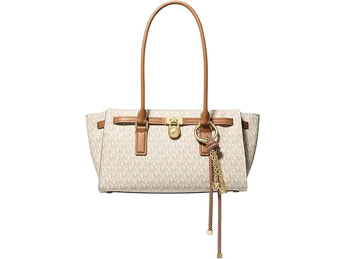 (取寄) マイケルコース レディース ハミルトン スモール イースト ウェスト ショルダー トート W/ チャーム MICHAEL Michael Kors women Hamilton Moderne Small East West Shoulder Tote W/ Charm Vanilla/Acorn 47,952円
