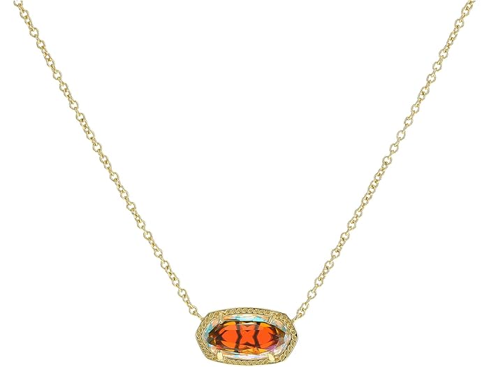 (取寄) ケンドラスコット レディース イライザ ネックレス Kendra Scott women Elisa Necklace Gold Dichroic Glass