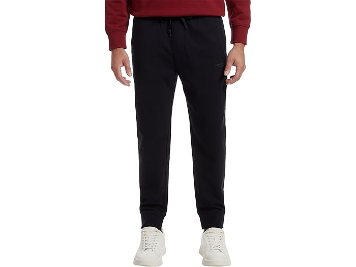 (取寄) アルマーニエクスチェンジ メンズ ミラノ / ニュー ヨーク ロゴ ドローストリング ジョガーズ Armani Exchange men Milano/New York Logo Drawstring Joggers Deep Navy