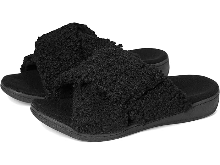 (取寄) バイオニック レディース リラックス リ スライド VIONIC women Relax Ii Slides Black Fabric 1