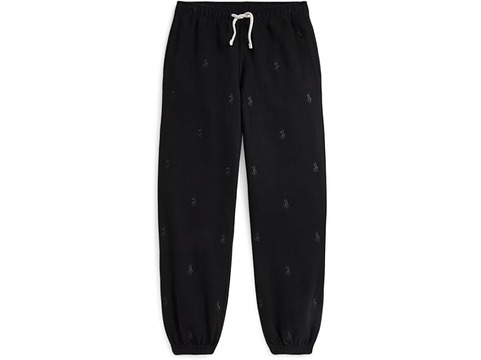 (取寄) ラルフローレン キッズ ガールズ ポロ ポニー フリース ジョガー パンツ (ビッグ キッド) Polo Ralph Lauren Kids girls Polo Pony Fleece Jogger Pants (Big Kid) Polo Black