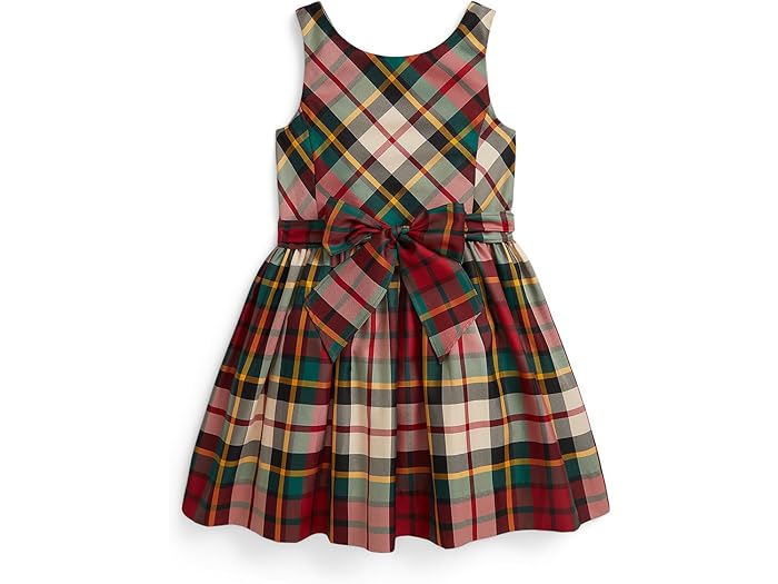 (取寄) ラルフローレン キッズ ガールズ プレイド タフタ ドレス (トドラー/リトル キッド) Polo Ralph Lauren Kids girls Plaid Taffeta Dress (Toddler/Little Kid) Red Cream Multi