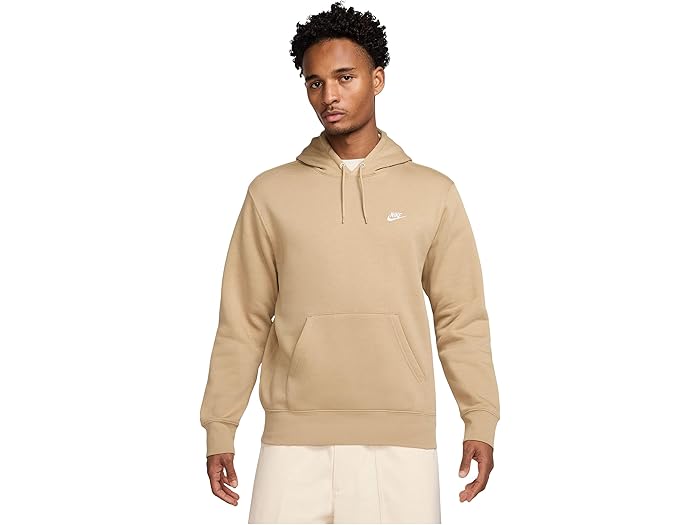 (取寄) ナイキ メンズ クラブ フリース プルオーバー ブーディ Nike men Club Fleece Pullover Hoodie Parachute Beige/Parachute Beige/White