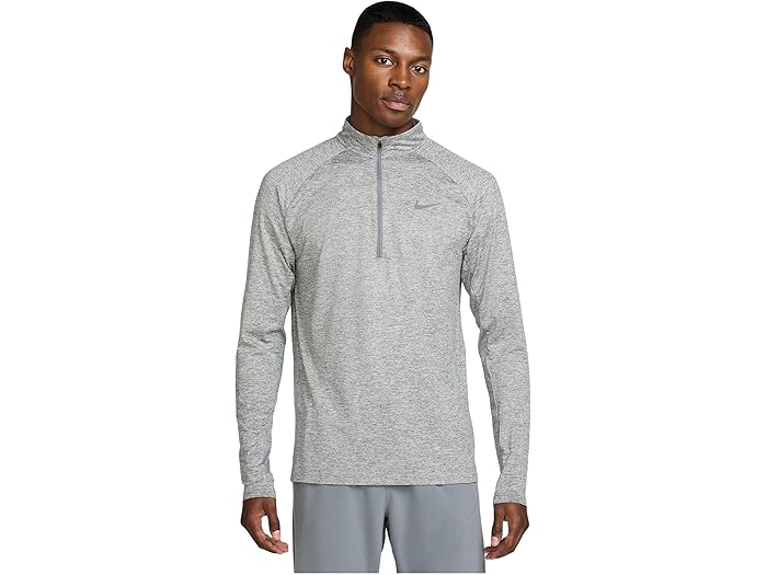 (取寄) ナイキ メンズ ストライド ドライ-フィット 1/4-ジップ ランニング トップ Nike men Stride Dri-FIT 1/4-Zip Running Top Smoke Grey/Heather/Reflective Silver