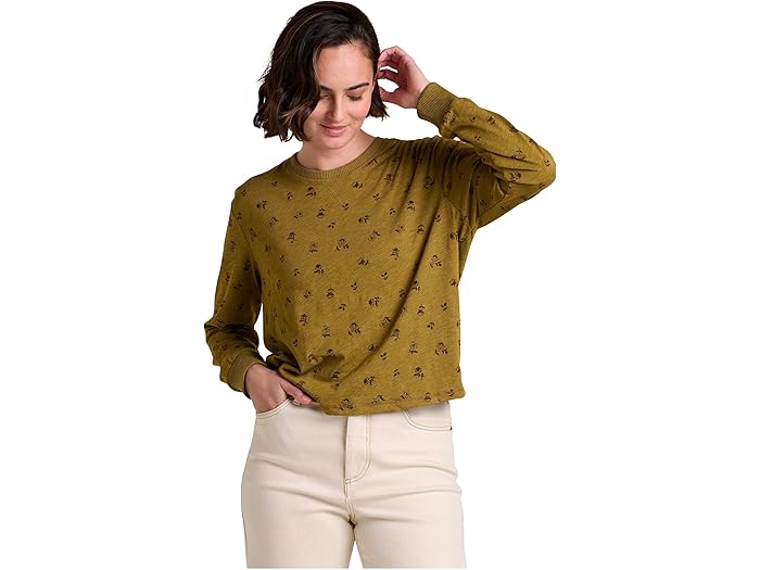 (取寄) トードアンドコー レディース バウンドレス ジャージ ロング スリーブ ティー Toad&Co women Boundless Jersey Long Sleeve Tee Coyote Floral Print 15,834円