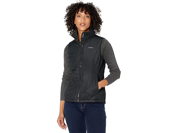(取寄) エルエルビーン レディース フリースラインド プリマロフト ベスト L.L.Bean women Fleece-Lined Primaloft Vest Black