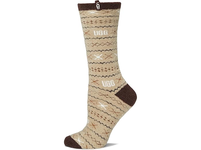 (取寄) アグ レディース レスリー グラフィック クルー ソックス UGG women Leslie Graphic Crew Sock Cola Multi Uggisle