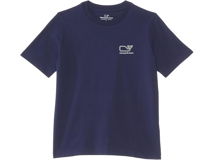 (取寄) ヴィンヤードヴァインズ キッズ ボーイズ ボーイズ ロープ フロッグ ショート スリーブ ティー (リトル キッド) Vineyard Vines Kids boys Boys' Rope Flag Short Sleeves Tee (Little Kid) Nautical Navy