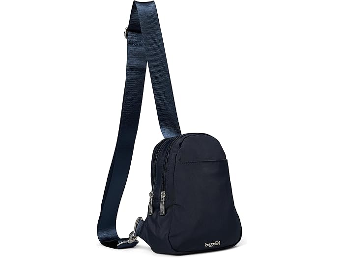(取寄) バッガリーニ レディース ダブル ジップ ミニ スリング Baggallini women Double Zip Mini Sling French Navy