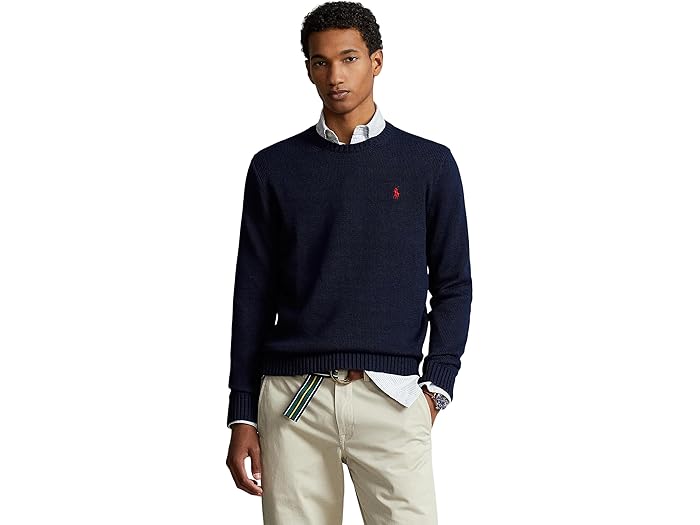 (取寄) ラルフローレン メンズ コットン クルー ネック セーター Polo Ralph Lauren men Cotton Crew Neck Sweater Hunter Navy 29,400円