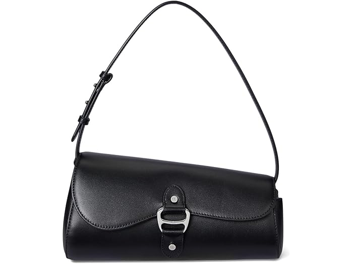 (取寄) ローレン ラルフローレン レディース レザー ミディアム ターシャ イースト-ウエスト ショルダー バッグ Lauren Ralph Lauren women Leather Medium Tasha East-west Shoulder Bag Black