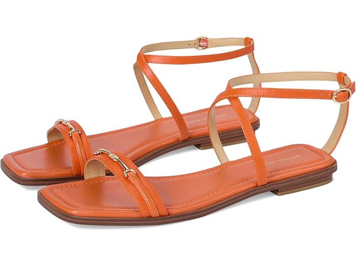 (取寄) マイケルコース レディース レナ フラッツ サンダル MICHAEL Michael Kors women Lena Flat Sandal Orange Punch
