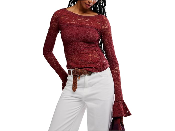 (取寄) フリーピープル レディース レース レイヤリング ロング スリーブ Free People women Lace Layering Long Sleeve Cabrenet