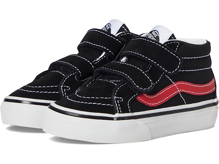 (取寄) バンズ キッズ キッズ Sk8-ミッド リイシュー V (リトル キッド) Vans Kids kids Sk8-Mid Reissue V (Little Kid) Retro Pop Black/Red