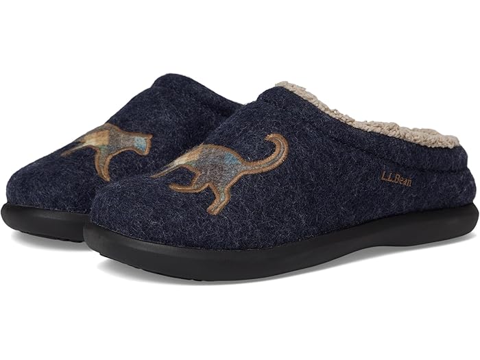 (取寄) エルエルビーン レディース デイブレイク スカフ モチーフ 2 L.L.Bean women Daybreak Scuff Motif 2 Classic Navy/Cats