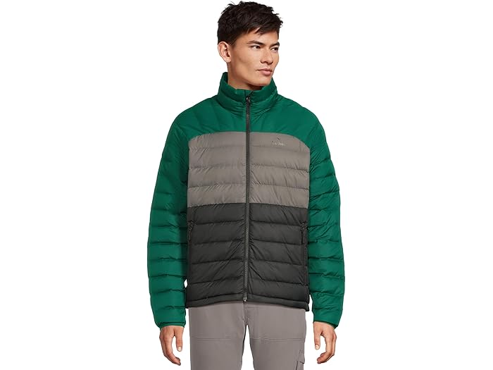 (取寄) エルエルビーン メンズ ダウン ジャケット カラーブロック L.L.Bean men Down Jacket Color-Block Emerald Spruce/Black