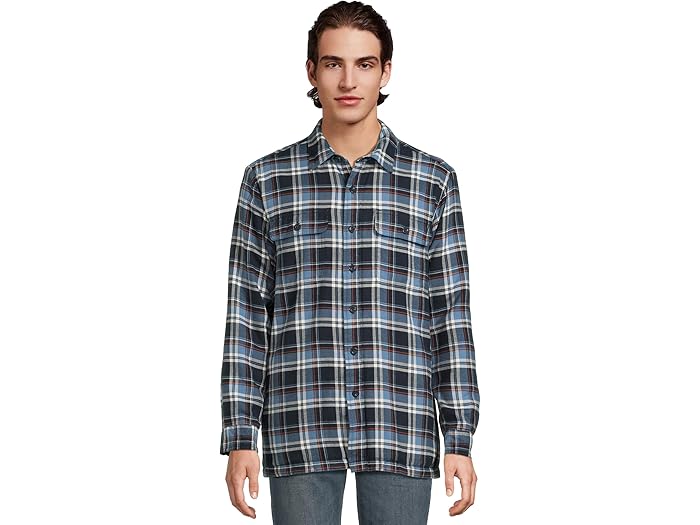 (取寄) エルエルビーン メンズ フリースラインド フランネル シャツ トラディショナル フィット L.L.Bean men Fleece-Lined Flannel Shirt Traditional Fit Chalk Blue 23,142円