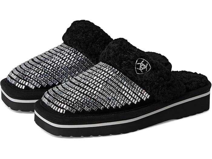 (取寄) アリアット レディース ジャッキー スクエア トゥ エキゾチック プラットフォーム Ariat women Jackie Square Toe Exotic Platform Dazzle Black