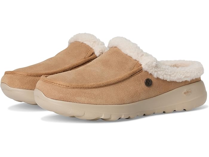 (取寄) スケッチャーズ レディース オン-ザ-ゴー ジョイ スエード モック トゥ スリッパ SKECHERS women On-the-go Joy Suede Moc Toe Slipper Chestnut