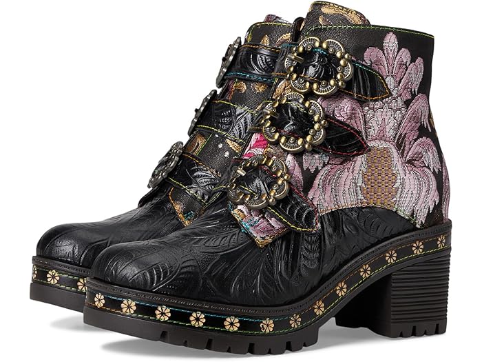 (取寄) ラルティストバイスプリングステップ レディース L'Artiste by Spring Step women Brazza Black Multi