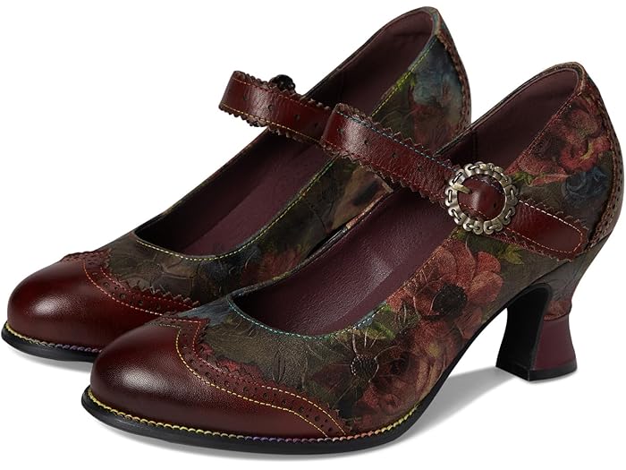 (取寄) ラルティストバイスプリングステップ レディース L'Artiste by Spring Step women Macias-fleur Bordeaux Multi