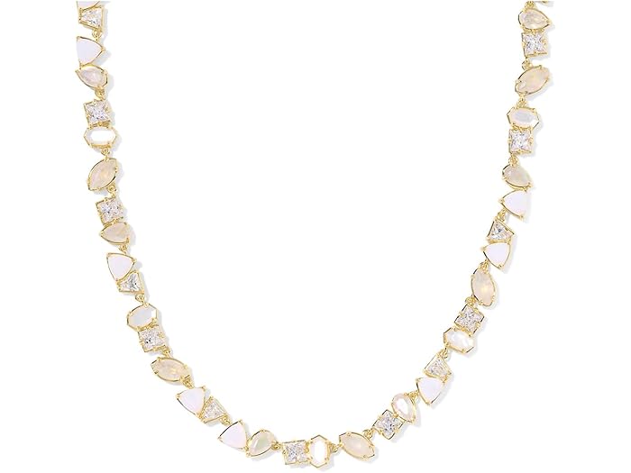 (取寄) ケンドラスコット レディース イザベル テニス ネックレス Kendra Scott women Isabelle Tennis Necklace Gold Neutral Mix