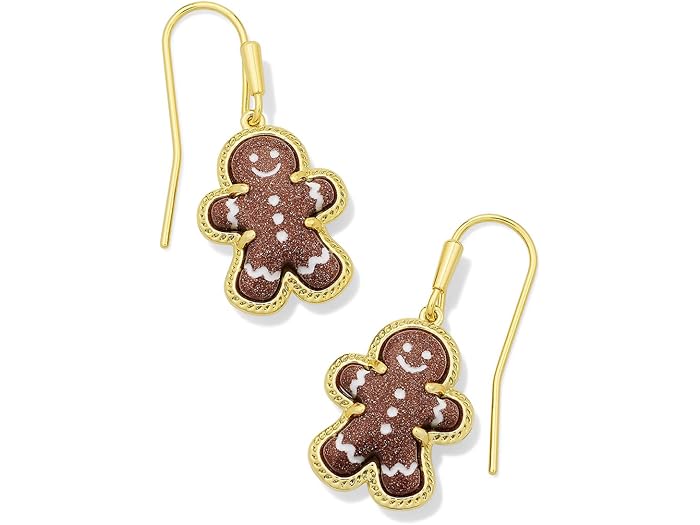 (取寄) ケンドラスコット レディース ジンジャーブレッド ドロップ イヤリングス Kendra Scott women Gingerbread Drop Earrings Gold Brown Goldstone