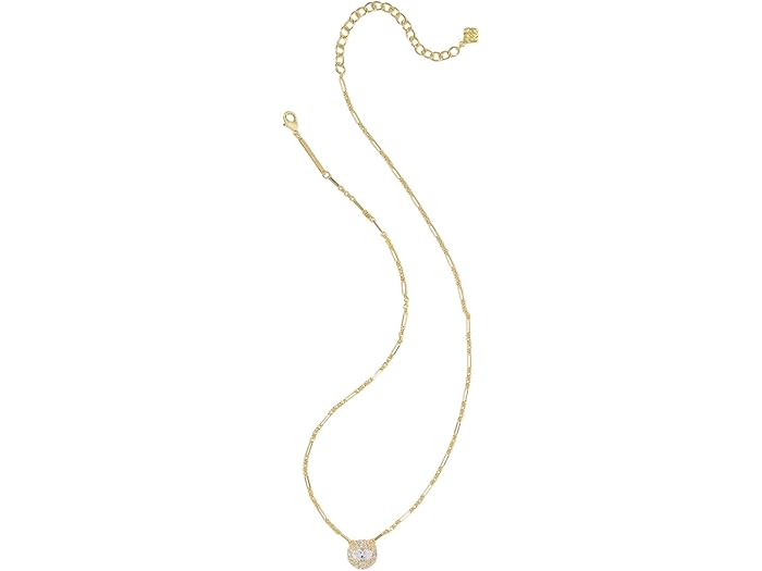 (取寄) ケンドラスコット レディース ベラ ショート ペンダント ネックレス Kendra Scott women Bella Short Pendant Necklace Gold White CZ