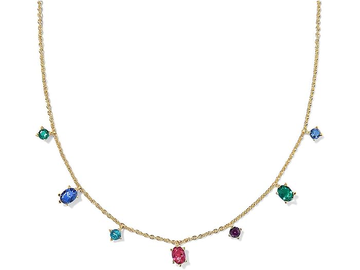 (取寄) ケンドラスコット レディース ケイリン デリケート ストランド ネックレス Kendra Scott women Cailin Delicate Strand Necklace Gold Multi Mix