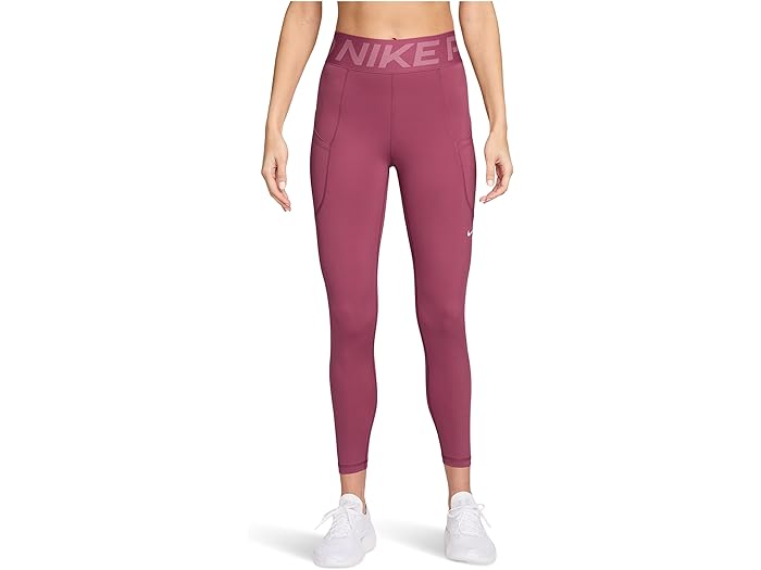 (取寄) ナイキ レディース プロ スカルプト ドライ-フィット ハイライズ 7/8 レギンス ウィズ ポケッツ Nike women Pro Sculpt Dri-FIT High-Rise 7/8 Leggings With Pockets Sweet Beet/White