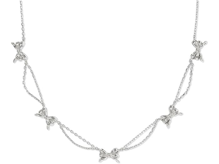 (取寄) ケンドラスコット レディース ボウ ストランド ネックレス Kendra Scott women Bow Strand Necklace Silver