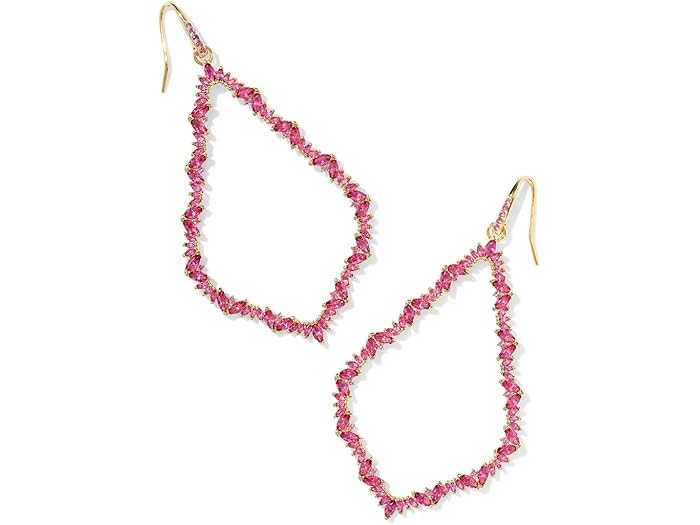 (取寄) ケンドラスコット レディース ソフィー クリスタル オープン フレーム イヤリングス Kendra Scott women Sophee Crystal Open Frame Earrings Gold Pink Crystal