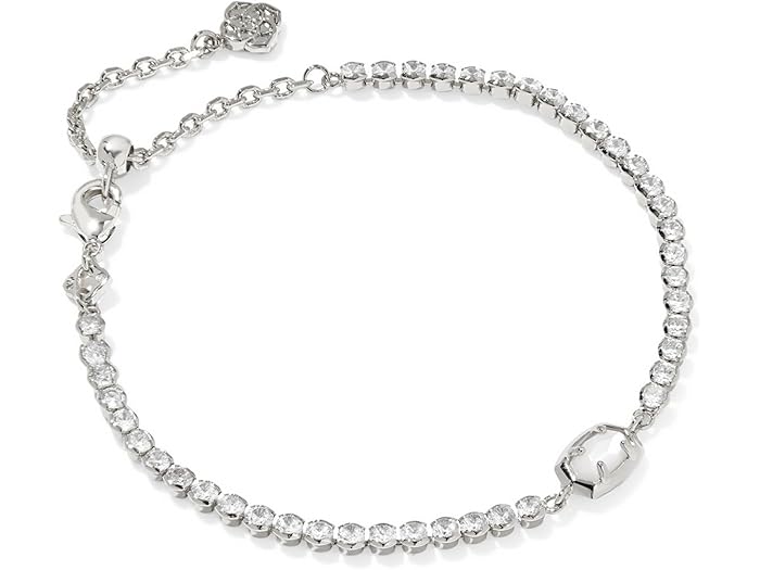 (取寄) ケンドラスコット レディース エミリー テニス ブレスレット Kendra Scott women Emilie Tennis Bracelet Silver Ivory Mother Of Pearl