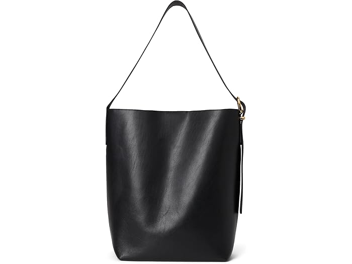(取寄) メイドウェル レディース ザ エッセンシャル バケット トート イン レザー Madewell women The Essential Bucket Tote in Leather True Black