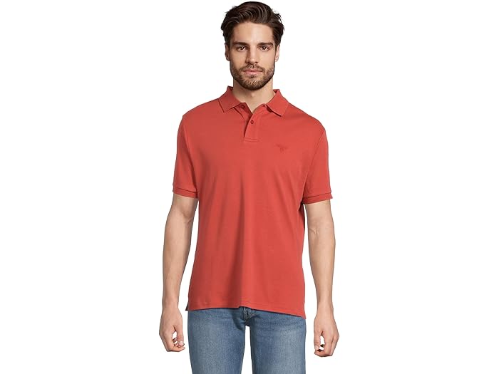 (取寄) バブアー メンズ インターロック テーラード フィット ポロ シャツ Barbour men Hylton Interlock Tailored Fit Polo Shirt Red Spice