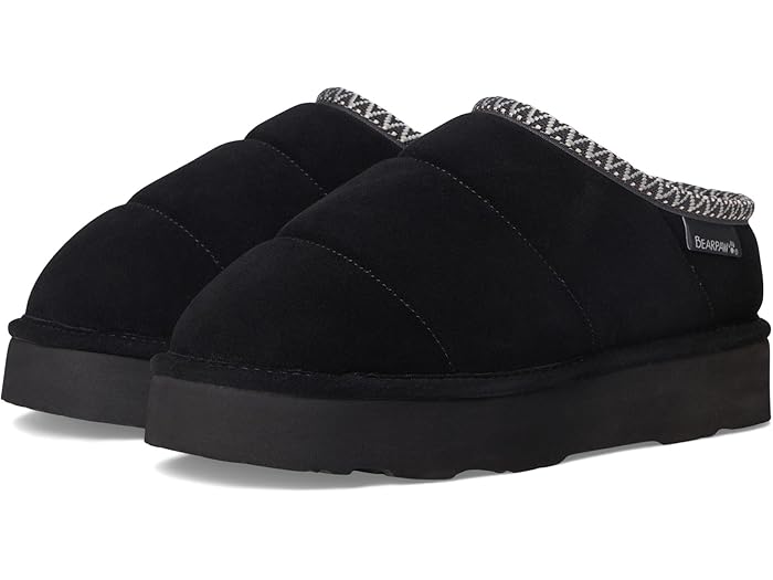 (取寄) ベアパウ レディース キルテッド マーティス Bearpaw women Quilted Martis Black II