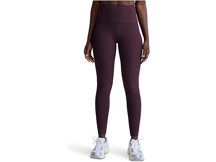 (取寄) ビヨンドヨガ レディース スペースダイ コート イン ザ ミディ ハイウエスト レギンス Beyond Yoga women Spacedye Caught In The Midi High-Waisted Legging Eggplant Purple Heather