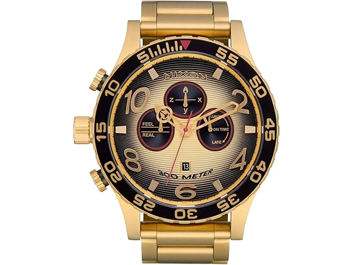 (取寄) ニクソン メンズ 51-30 クロノ Nixon men 51-30 Chrono 4th Dim Gold/Black