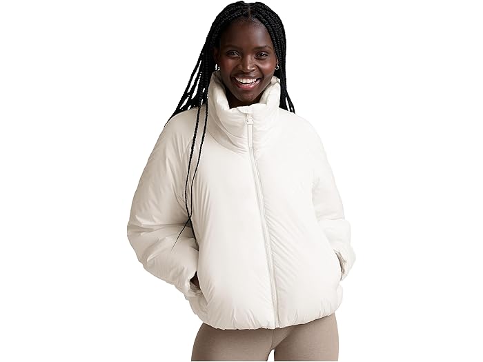 (取寄) ビヨンドヨガ レディース エッセンシャル ウォーム アップ パファー ジャケット Beyond Yoga women Essential Warm Up Puffer Jacket Glacier