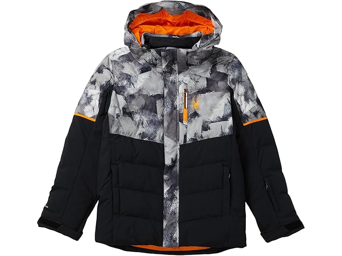 (取寄) スパイダー キッズ ボーイズ インパルス シンセティック ダウン ジャケット (ビッグ キッド) Spyder Kids boys Impulse Synthetic Down Jacket (Big Kid) Black Block Camo