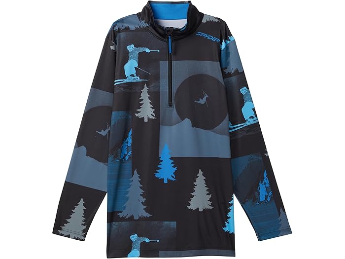 (取寄) スパイダー キッズ ボーイズ ジェイコブス 1/2 ジップ (ビッグ キッド) Spyder Kids boys Jacobs 1/2 Zip (Big Kid) Black